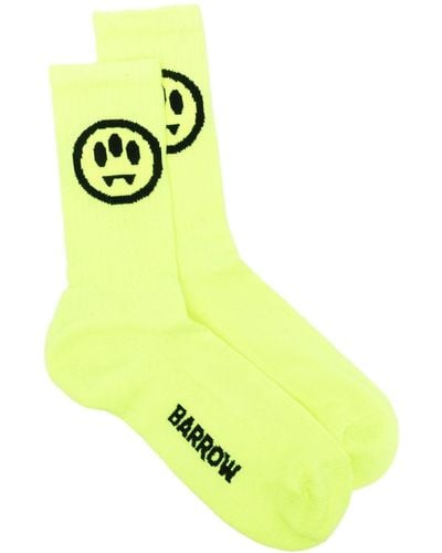 Barrow Socken mit Logo-Print - Gelb