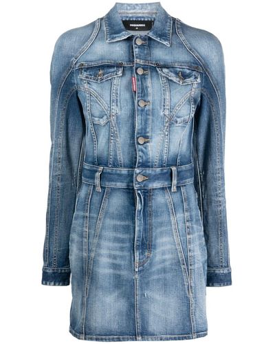 DSquared² Abito in denim icon - Blu