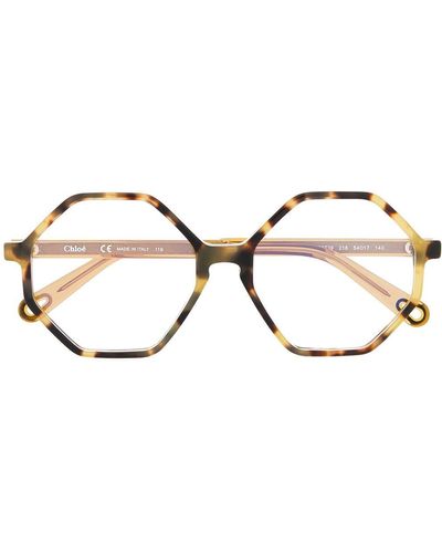 Chloé Octagon Glasses - Yellow