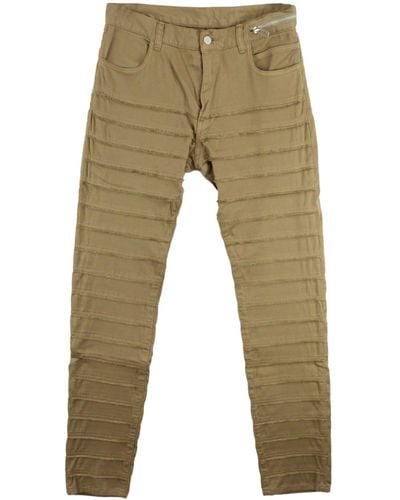 Undercover Stitched Slim-fit Pants - Natural