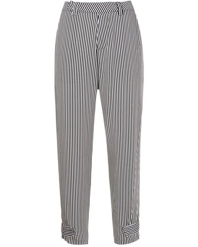 UMA | Raquel Davidowicz Pantalones ajustados con rayas verticales - Gris