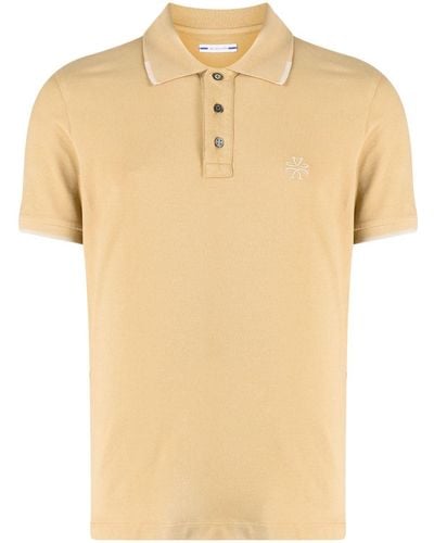 Jacob Cohen Poloshirt Met Geborduurd Logo - Naturel