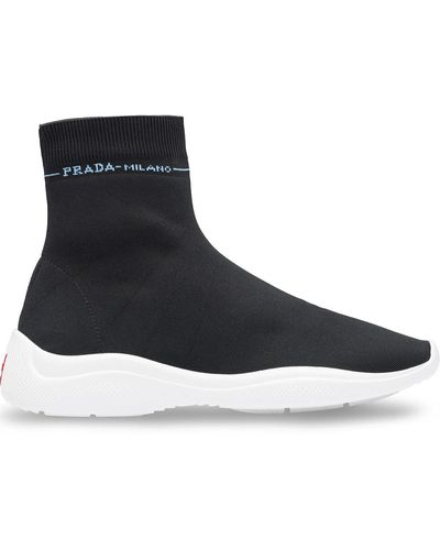 Prada Sock Sneakers - Zwart