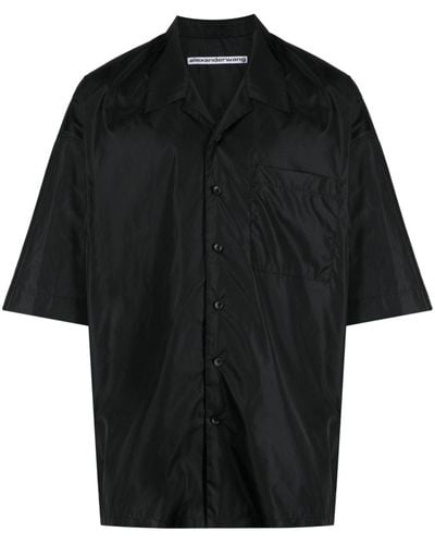 Alexander Wang Camp-collar Button-up Shirt - Black