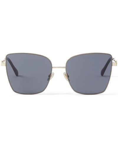 Jimmy Choo Vella Oversize-frame Sunglasses - Blue