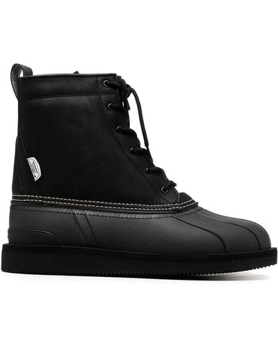 Suicoke Alal Lace-up Ankle Boots - Black