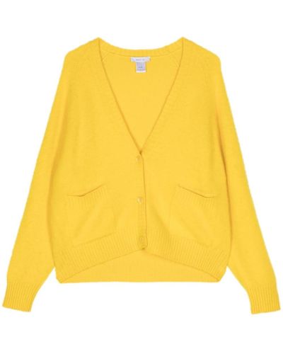 Avant Toi Fine-knit Cashmere Cardigan - Yellow