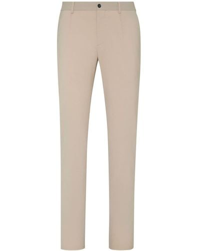 Philipp Plein Pressed-crease Tailored Trousers - Natural