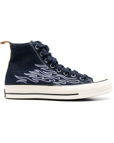 Converse High-Top-Sneakers im Jeans-Look - Blau