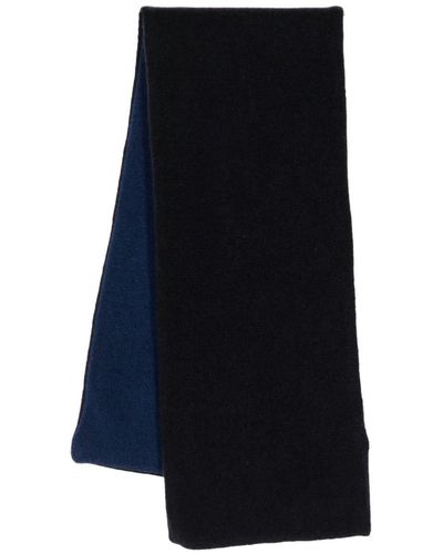 N.Peal Cashmere バイカラー カシミアスカーフ - ブルー