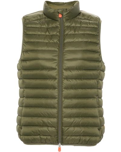 Save The Duck Quilted Padded Gilet - Green