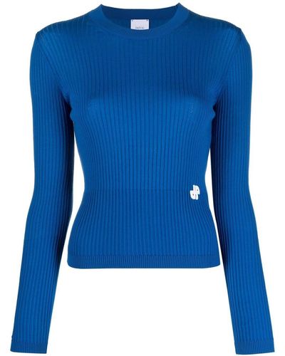Patou Crew-neck Sweater - Blue