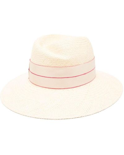Borsalino Sombrero con cinta - Blanco