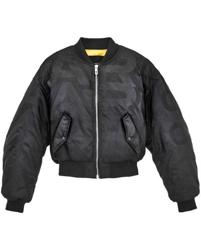 Marc Jacobs Cropped Bomber Jacket - Black