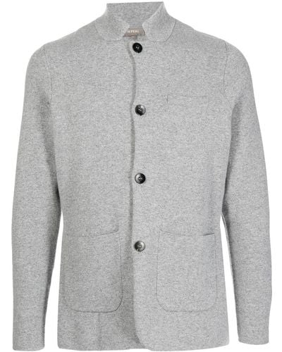 N.Peal Cashmere Organic-cashmere Cardigan - Gray