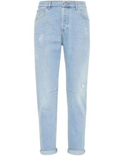 Brunello Cucinelli Straight Jeans - Blauw
