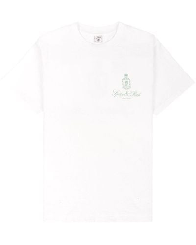 Sporty & Rich Vendome Cotton T-Shirt - White