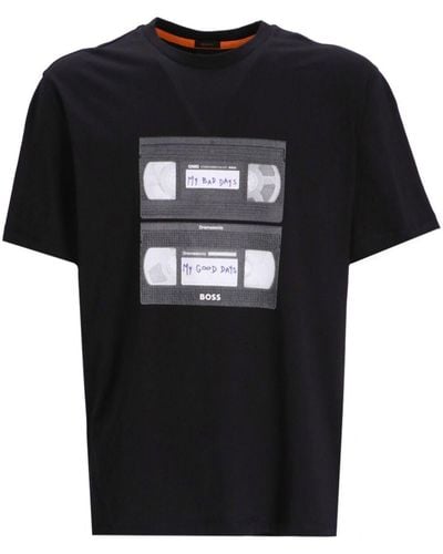 BOSS Teretroleo Graphic-print T-shirt - Black
