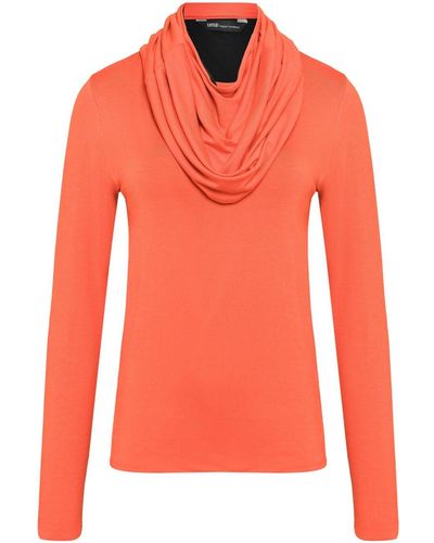 UMA | Raquel Davidowicz Shawl-collar Long-sleeve Top - Orange