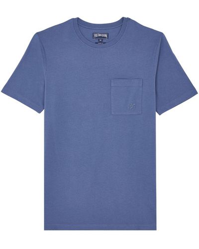 Vilebrequin Camiseta con logo bordado - Azul
