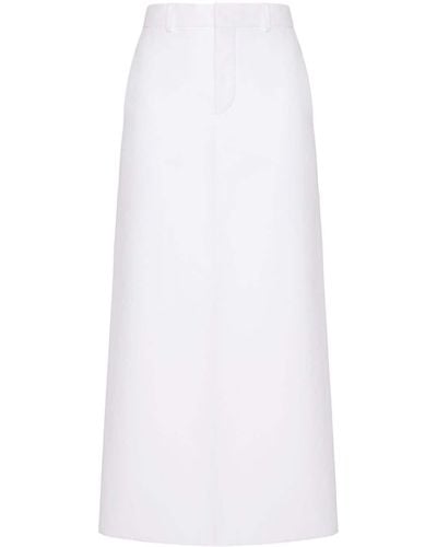 Valentino Garavani Cotton Midi Skirt - White