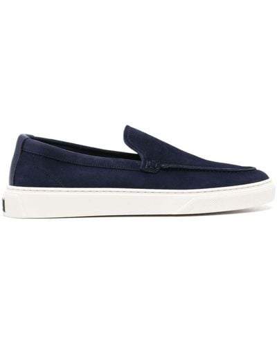 Woolrich Slip-on Suede Loafers - Blue