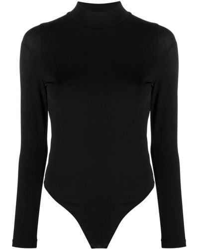 Khaite Loyra Open-back Bodysuit - Black