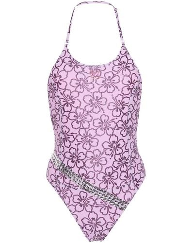 Cormio Fabiana Belted Swimsuit - Purple