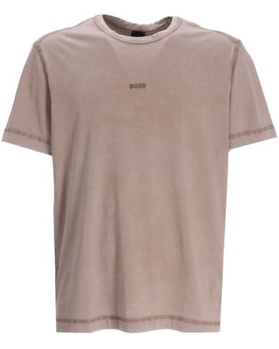 BOSS Tokks Logo-print Cotton T-shirt - Pink
