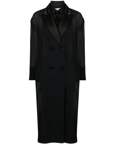 Sacai Trench à effet superposé - Noir