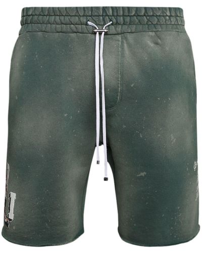 Amiri Short Vintage Tiger à logo imprimé - Vert