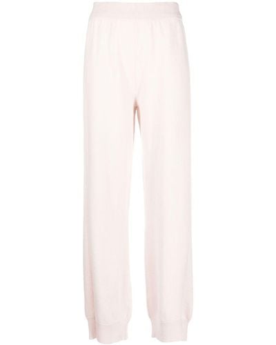 Barrie Straight-leg Knitted Trousers - Pink
