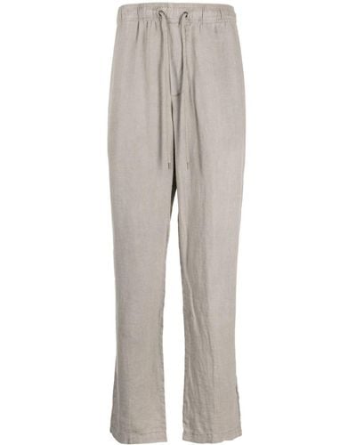 James Perse Straight-leg Linen Trousers - Grey