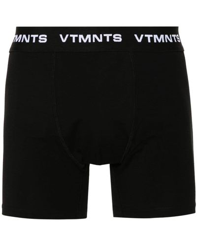 VTMNTS Boxershorts Met Logo Jacquard - Zwart