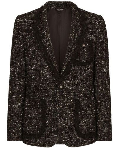 Dolce & Gabbana Blazer Met Enkele Rij Knopen - Zwart