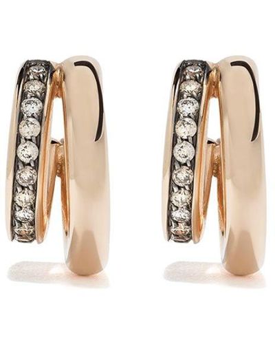 Pomellato 18kt Rose Gold Iconica Diamond Earrings - Metallic
