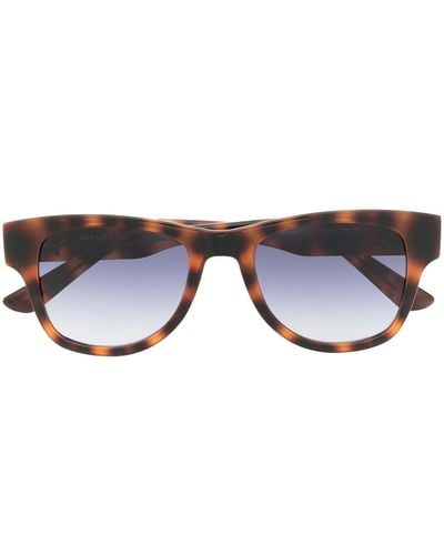 Karl Lagerfeld Logo-plaque Square-frame Sunglasses - Brown