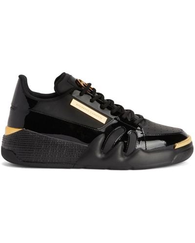 Giuseppe Zanotti Talon Chunky Leather Sneakers - Black
