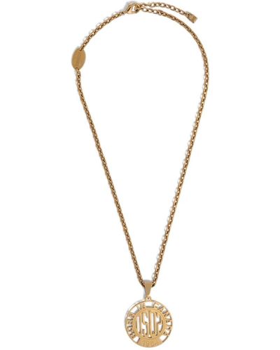 DSquared² Statement-pendant Cable-link Necklace - Metallic