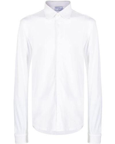 Fedeli Slim-cut Cotton Shirt - White