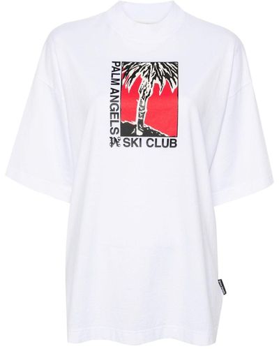 Palm Angels Palm Ski Club T-Shirt - White