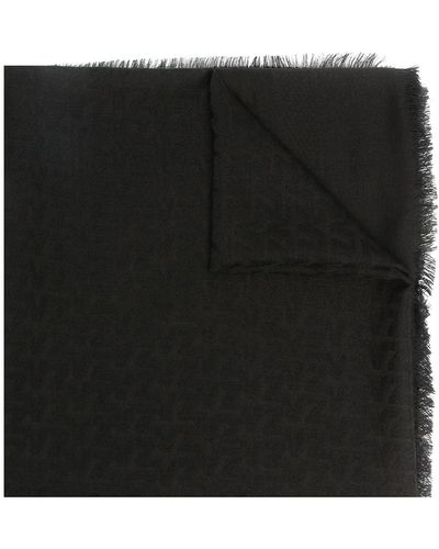 Zadig & Voltaire 'Glenn' Schal mit Logo - Schwarz