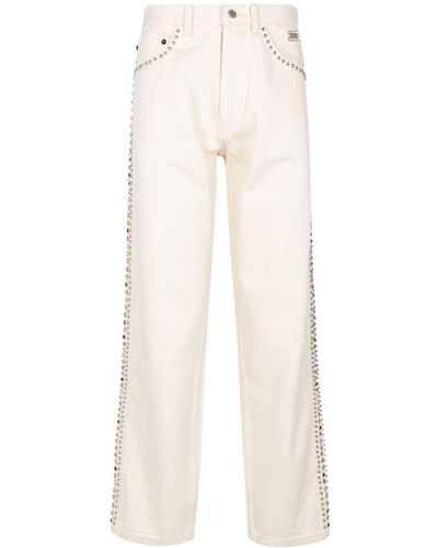 Supreme X B.b. Simon Studded Regular-fit Jeans - White