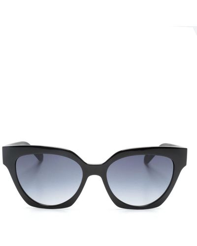 Liu Jo Monogram-embossed Cat-eye Sunglasses - Blue