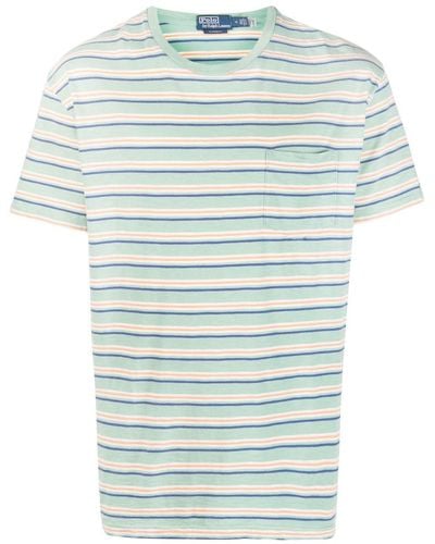 Polo Ralph Lauren ストライプ Tシャツ - ブルー