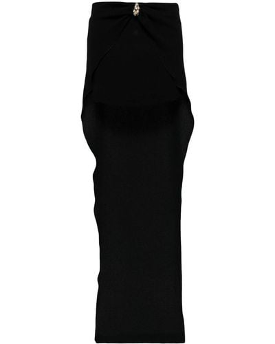Blumarine Minifalda con apliques de cristal - Negro