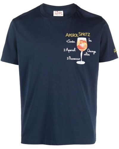 Mc2 Saint Barth Camiseta con motivo gráfico - Azul