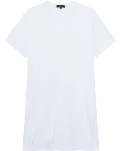 Comme des Garçons Langes T-Shirt im Layering-Look - Weiß