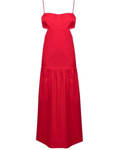 Adriana Degreas Cut-out Beach Dress - Red