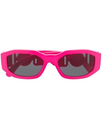 Versace Medusa Biggie Oval Frame Sunglasses - Pink